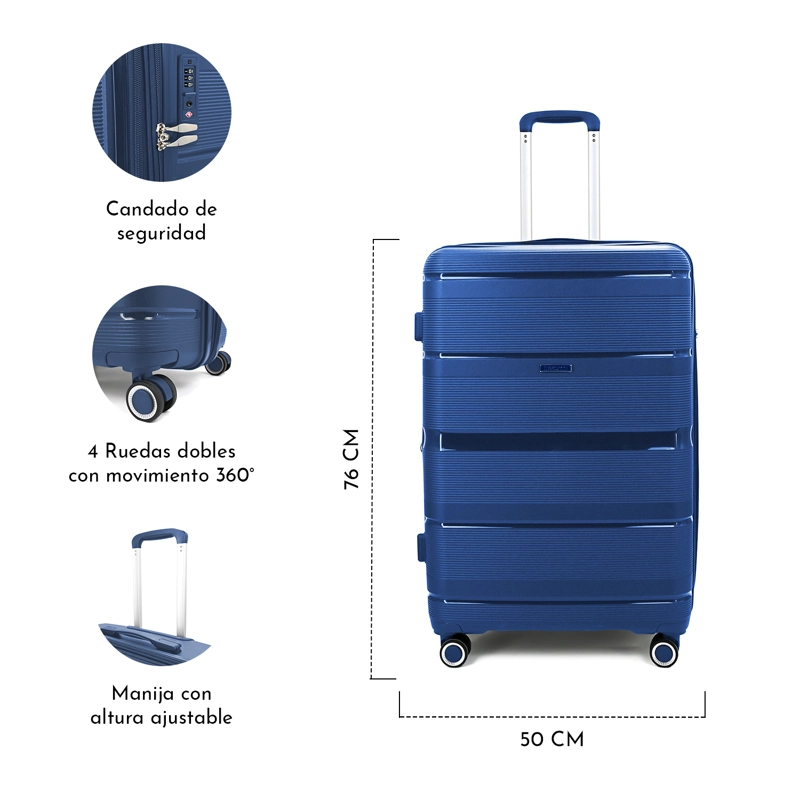 MALETA RIGIDA EXPLORE L 23 KG AZUL - 3