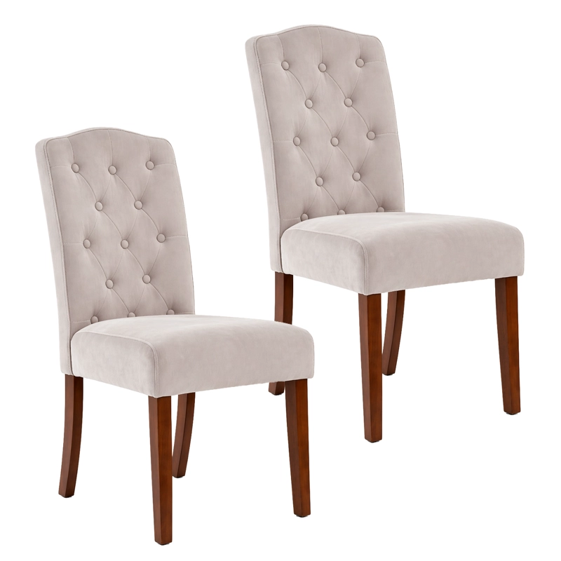 PACK 2 SILLAS SELMA MADERA CON ASIENTO Y RESPALDO TAPIZADOS - 2