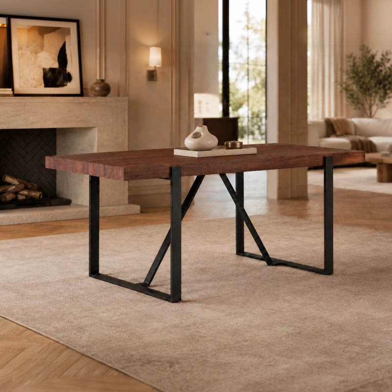 MESA COMEDOR NORDIC 75X80X140 CM - 1