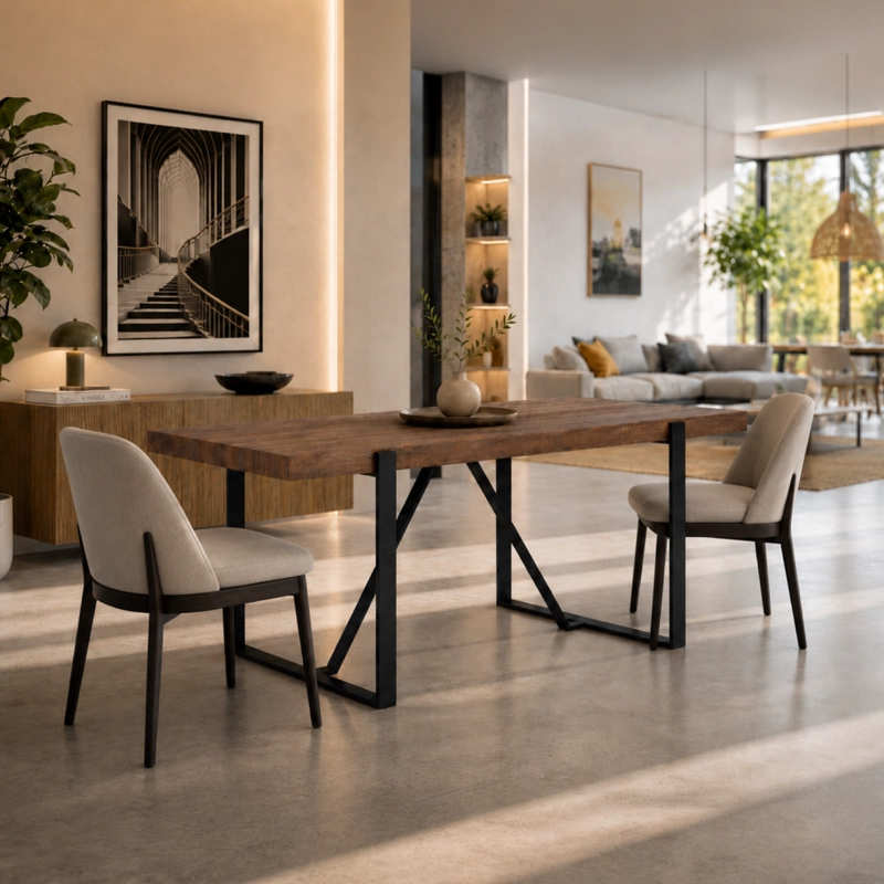 MESA COMEDOR NORDIC 75X80X140 CM - 6