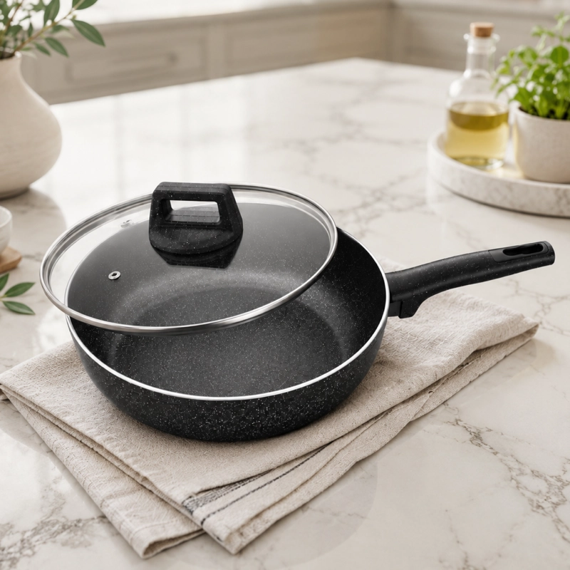 SARTEN 20CM ANTIADHERENTE CON TAPA - 6