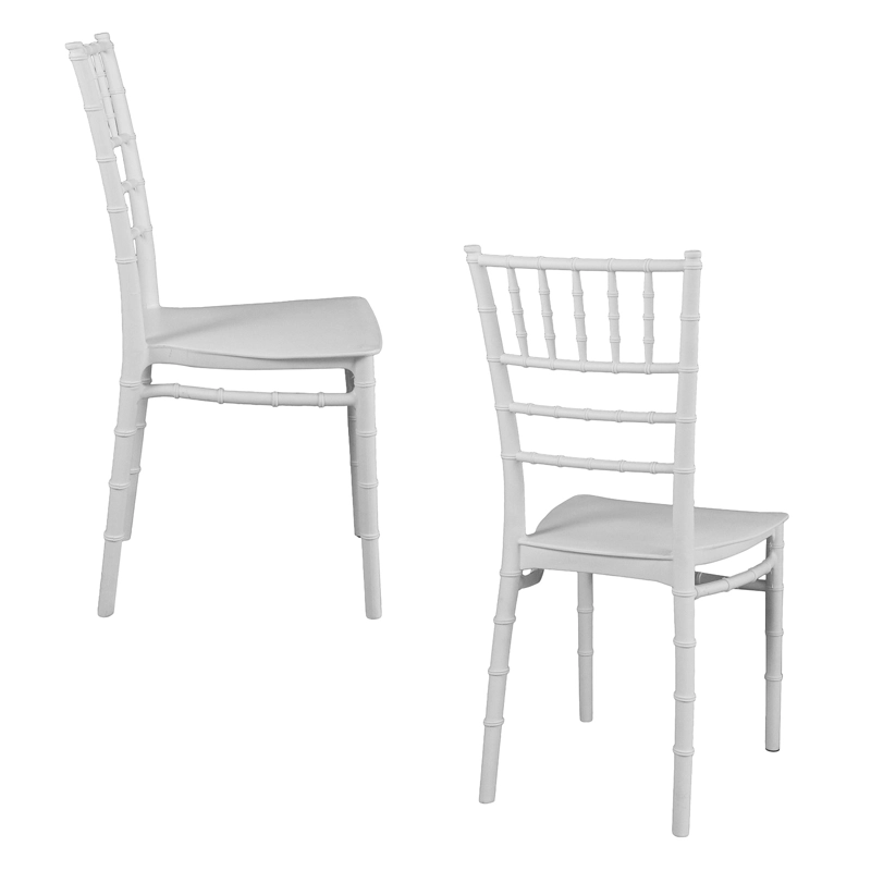 PACK 4 SILLAS PLASTICAS CHIAVARI BLANCA TERRAZA - 4