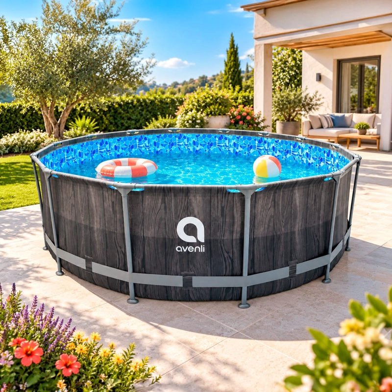 PISCINA REDONDA ESTRUCTURAL CON FILTRO 12650 L 1.07X4.27 M - 2