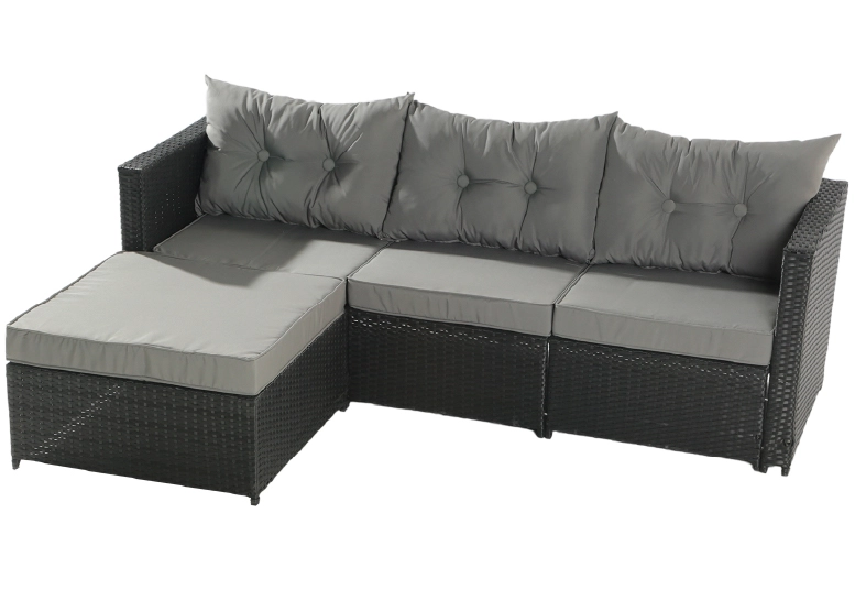SECCIONAL NOVAHUS 57094 INTERCAMBIABLE 3 CUERPOS TERRAZA SOFA + MESA GRIS - 3