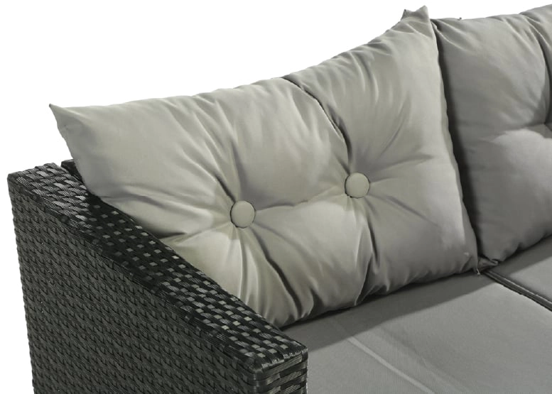 SECCIONAL NOVAHUS 57094 INTERCAMBIABLE 3 CUERPOS TERRAZA SOFA + MESA GRIS - 5
