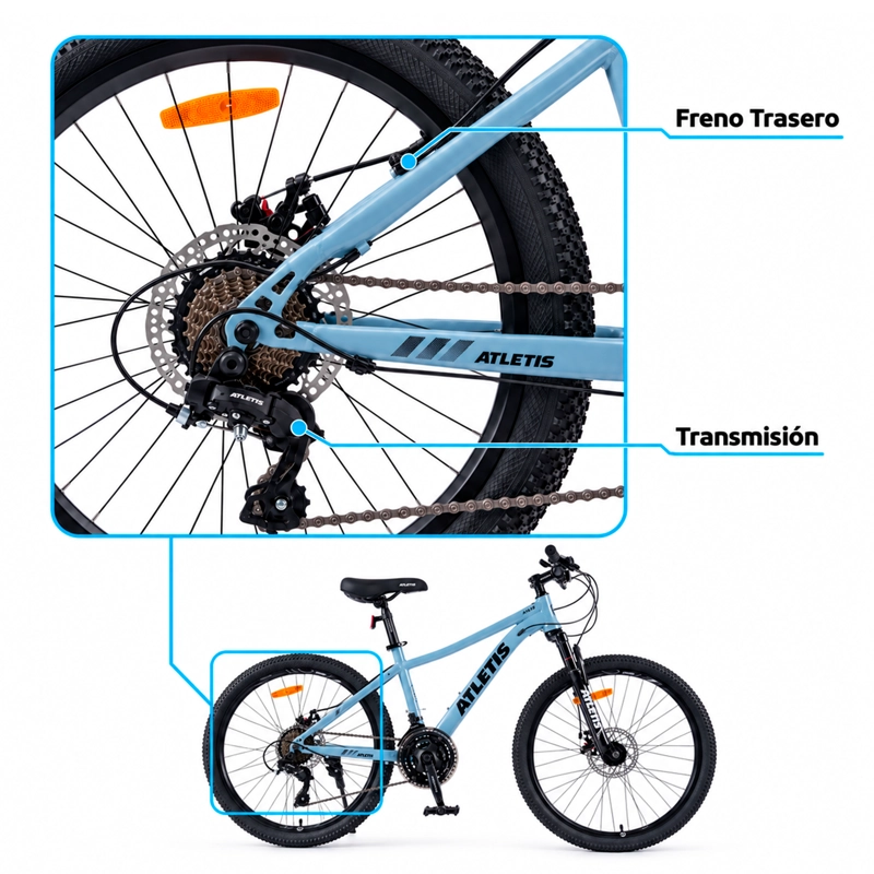 BICICLETA MOUNTAIN BIKE ATLAS ARO 26 - 5