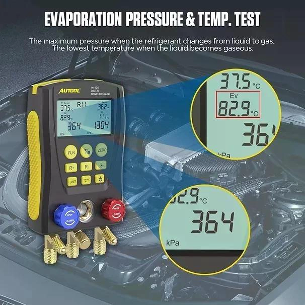 MANÓMETRO DIGITAL DE REFRIGERACIÓN DY517A PRESIÓN DE VACIÓ - 4