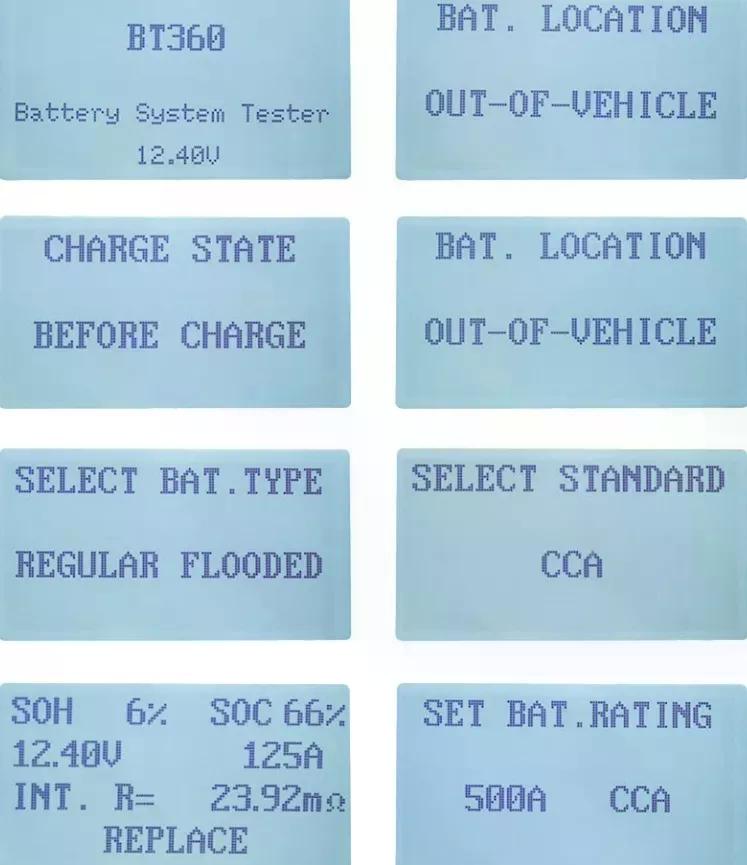 SCANNER AUTO AUTOOL PROBADOR DE BATERÍA BT360 BATERÍA PROFESIONAL - 5