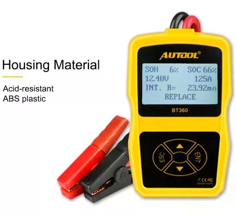 SCANNER AUTO AUTOOL PROBADOR DE BATERÍA BT360 BATERÍA PROFESIONAL - 6