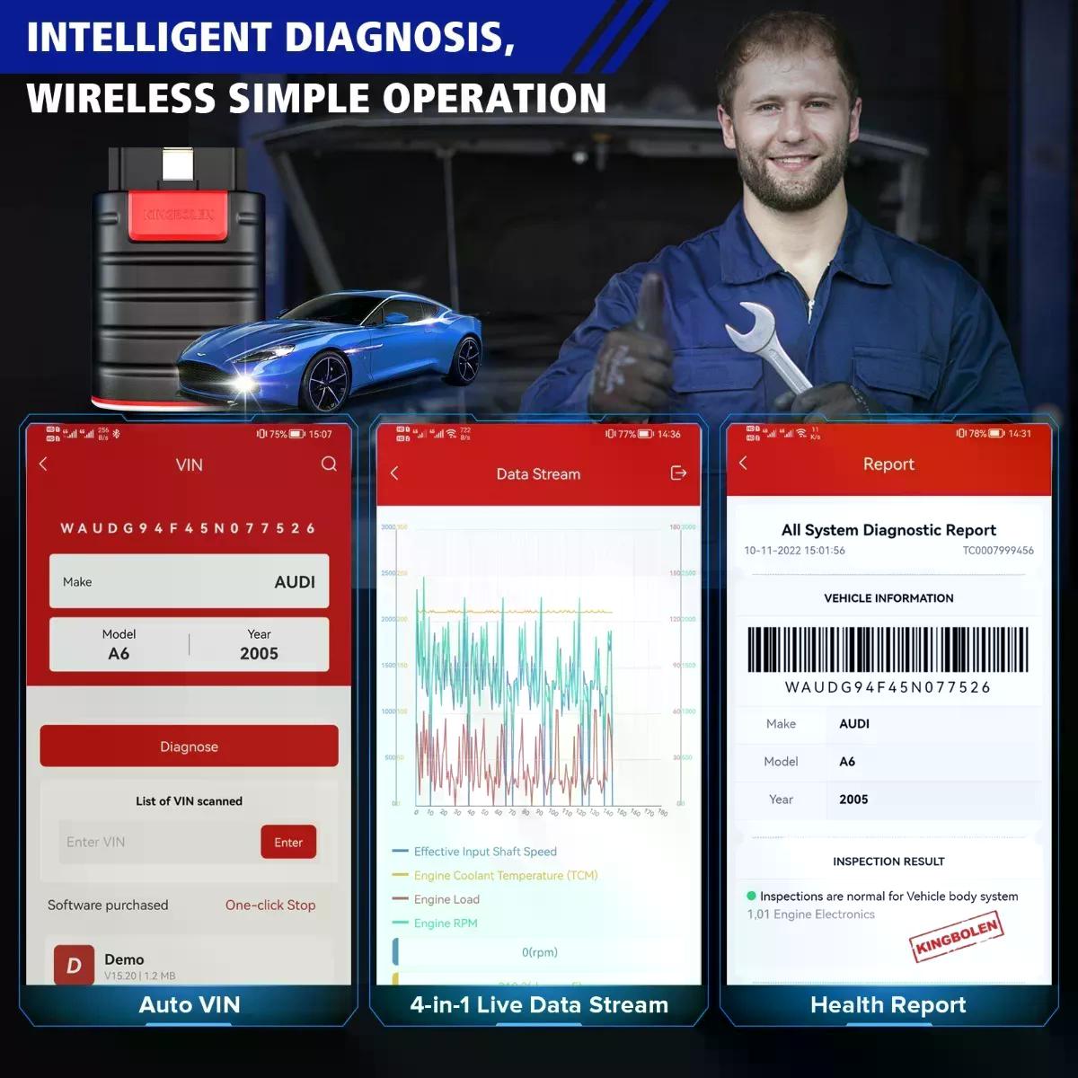 SCANNER AUTOMOTRIZ EDIAG DZ MEJOR QUE THINKSAFE 15 FUNCIONES - 9