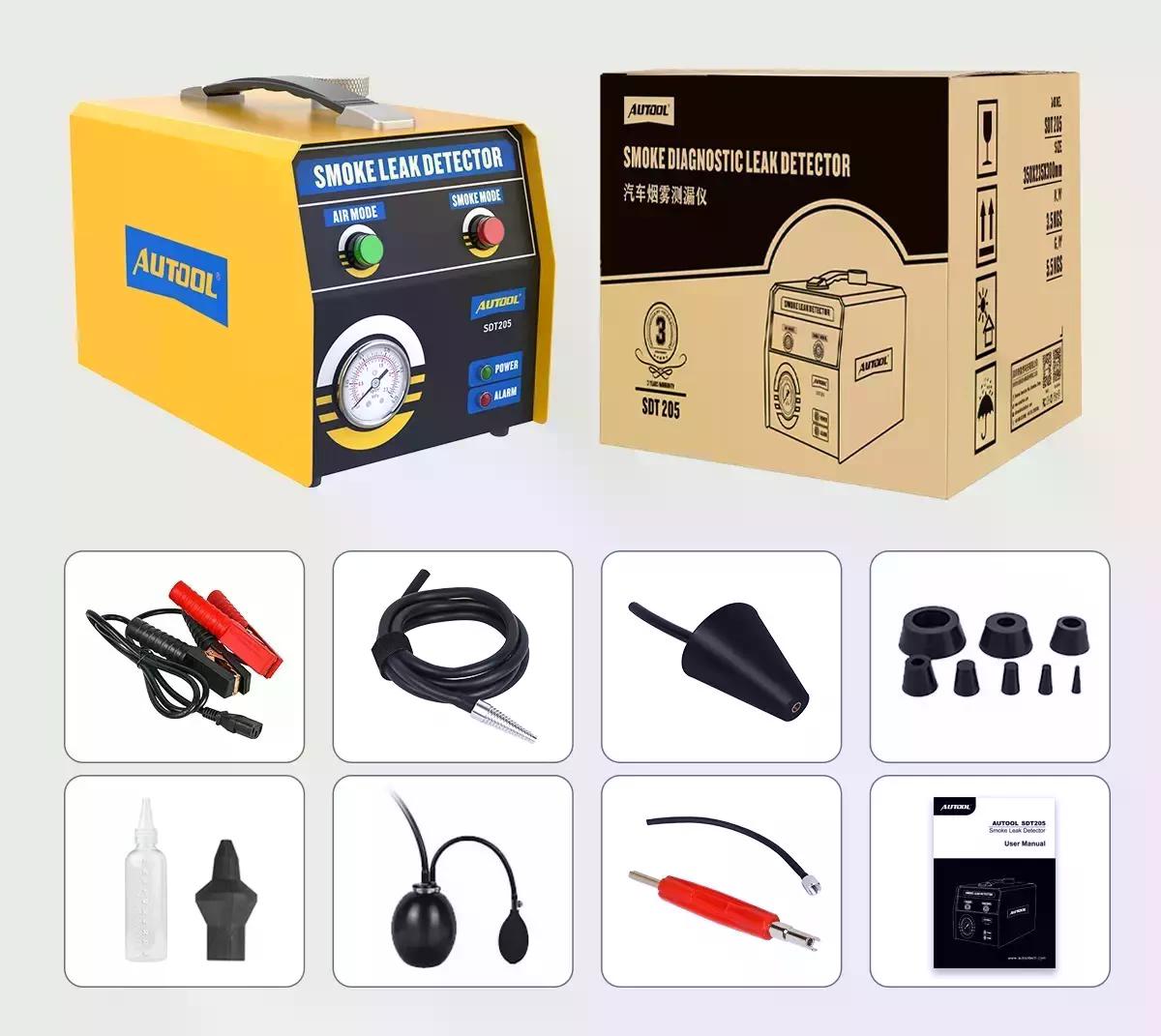 DETECTOR DE FUGAS AUTOOL DE HUMO SDT205 AUTOMOTRIZ - 7