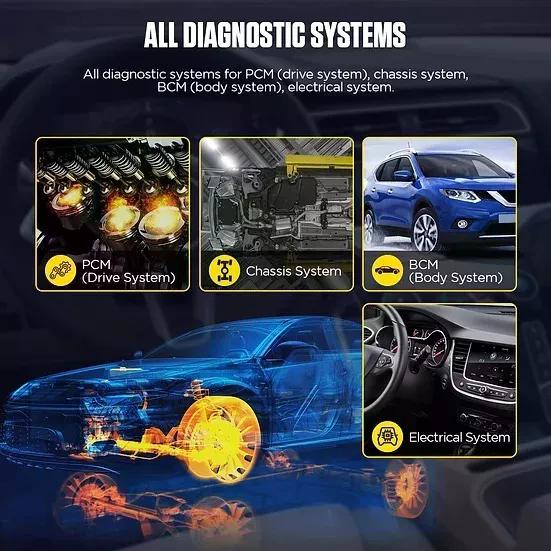 SCANNER AUTOMOTRIZ AUTOOL CS605 OBD2 MULTIMARCA ABS SAS OIL - 4