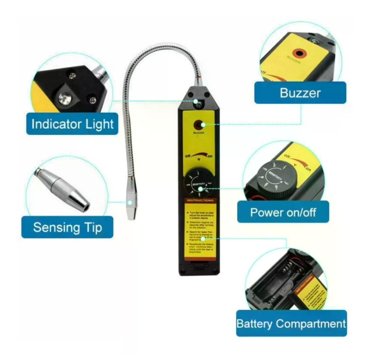 DETECTOR FUGAS DE FREÓN REFRIGERANTE AIRE ACONDICIONADO - 2