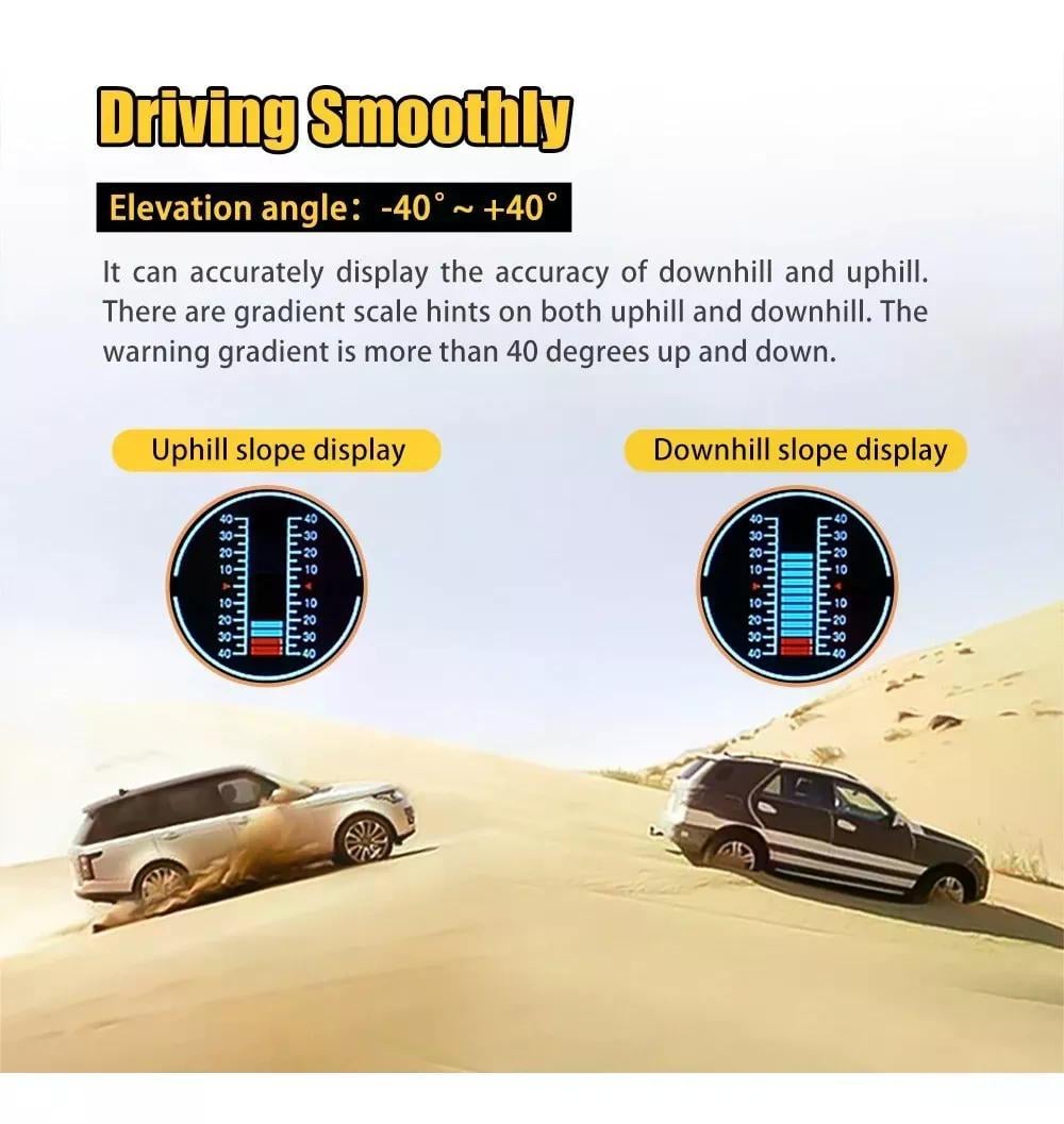 MEDIDOR DE PENDIENTES MULTIFUNCIÓN AUTOOL X90 HUD/OBD2 JEEP - 4