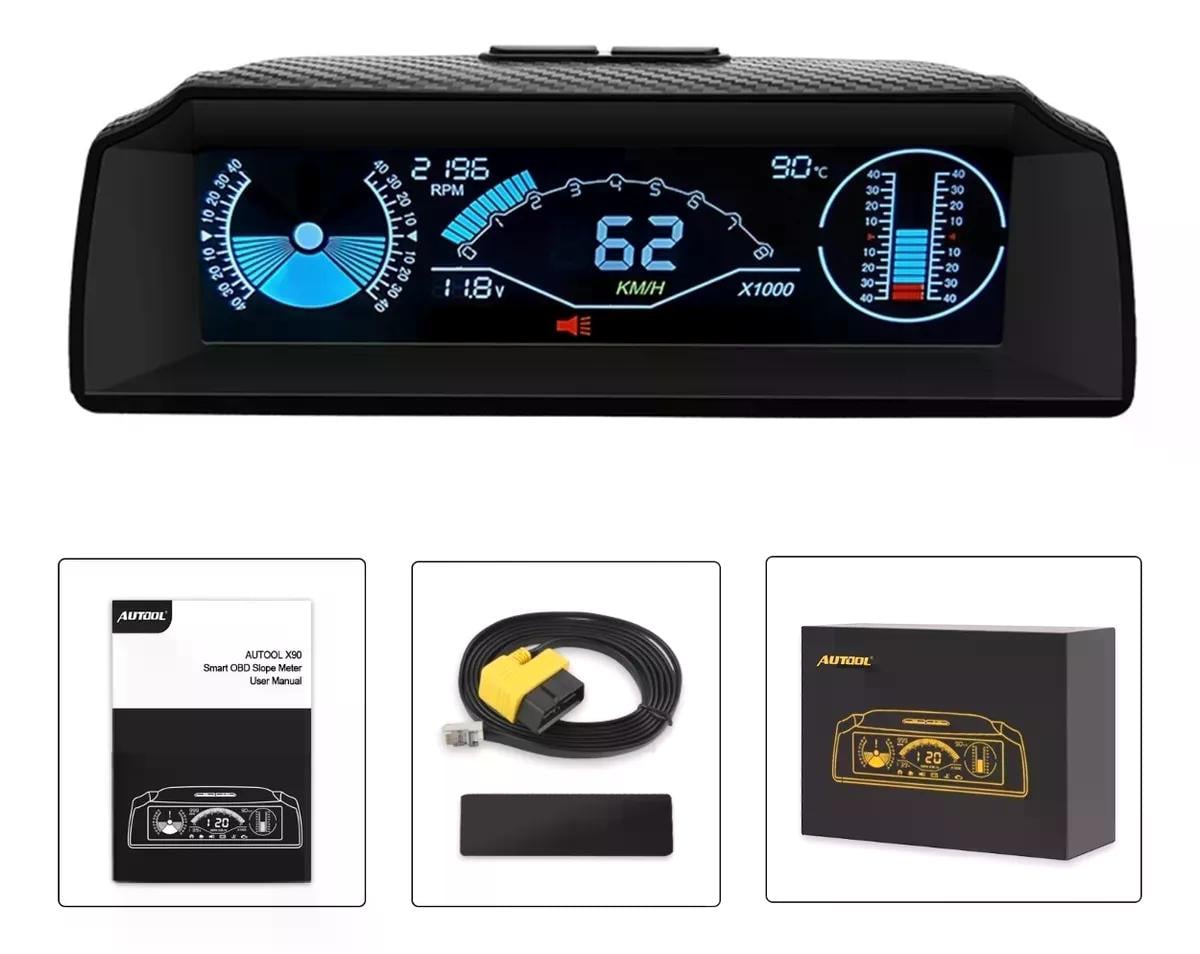 MEDIDOR DE PENDIENTES MULTIFUNCIÓN AUTOOL X90 HUD/OBD2 JEEP - 5