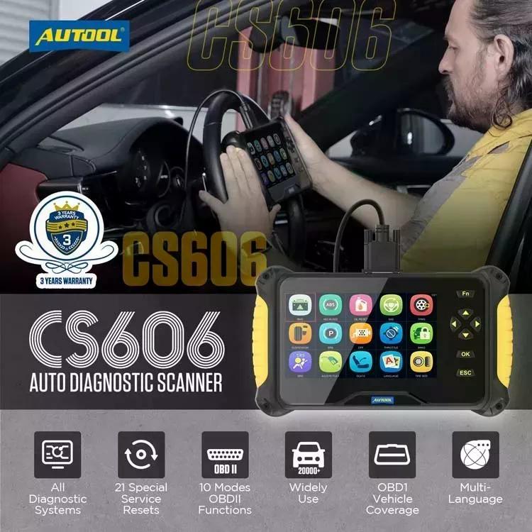 SCANNER AUTOMOTRIZ AUTOOL MULTIMARCA 21 FUNCIÓN DPF .. CS606 - 6