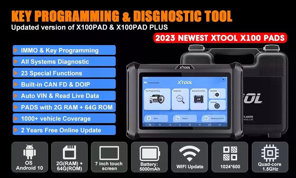 SCANNER LLAVES XTOOL X100 PAD EN ESPAÑOL = FUNCIONES DE X300 - 4