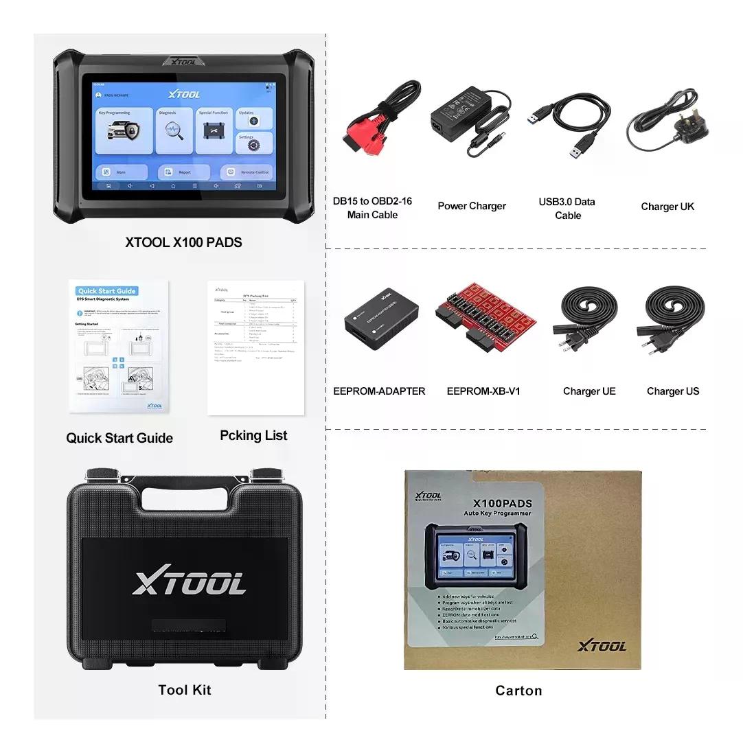SCANNER LLAVES XTOOL X100 PAD EN ESPAÑOL = FUNCIONES DE X300 - 6