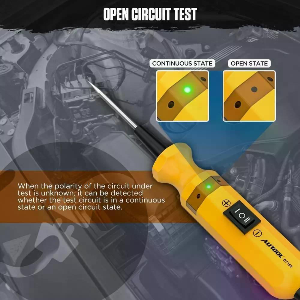 PROBADOR DE CIRCUITO AUTOMOTRIZ AUTOOL BT160 - 5