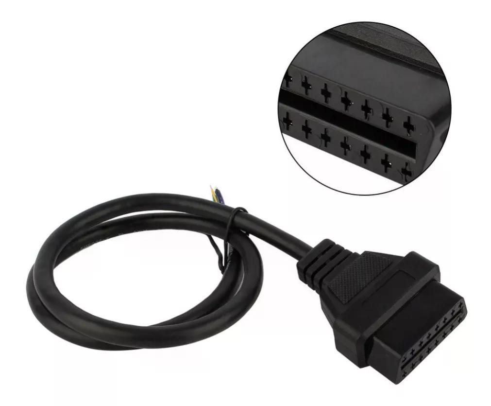 CABLE HEMBRA OBD2 16 PINES SCANNER AUTOMOTRIZ 30CM - 1