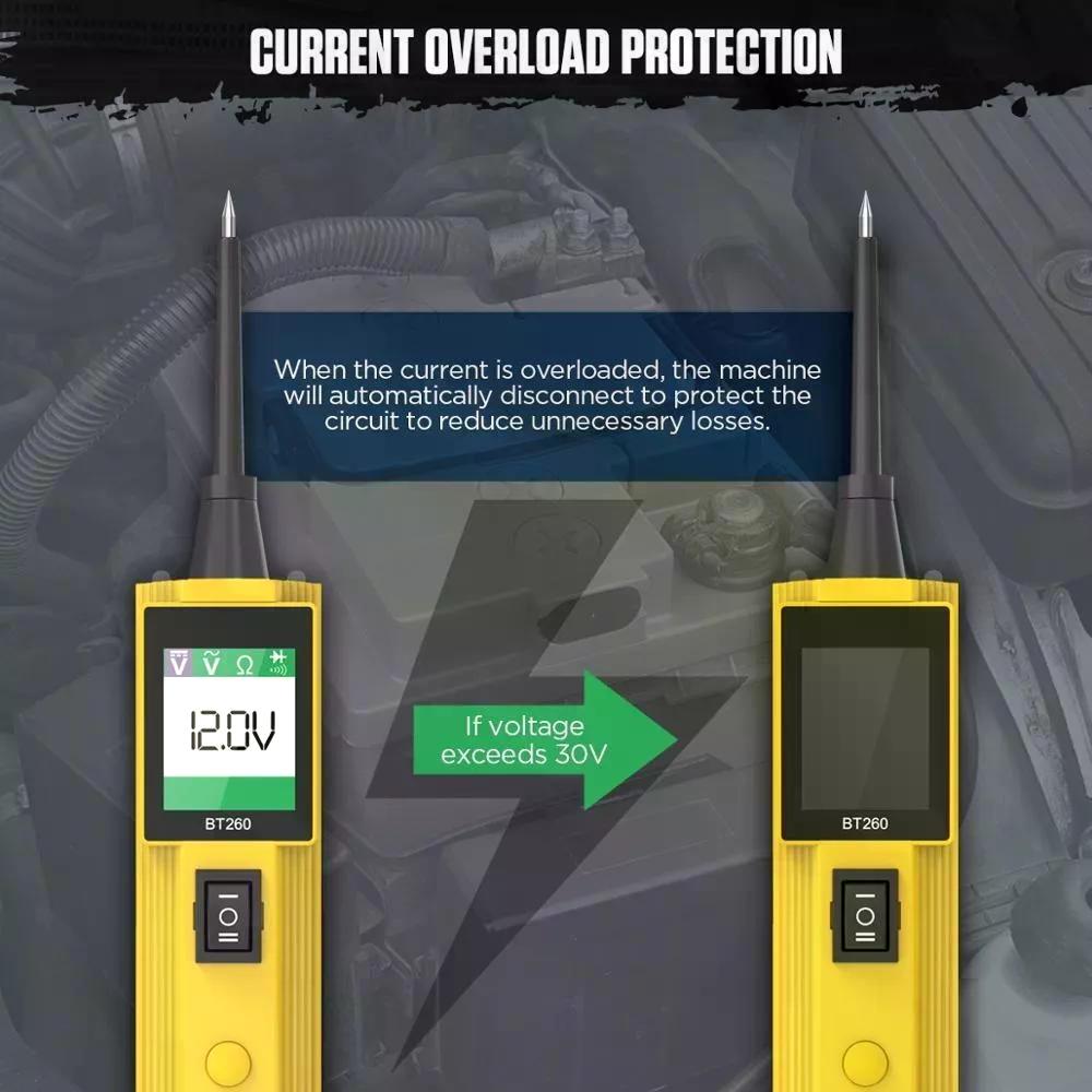 PROBADOR CIRCUITO ELÉCTRICO AUTOOL BT260 PUNTA LÓGICA 12-24V - 7