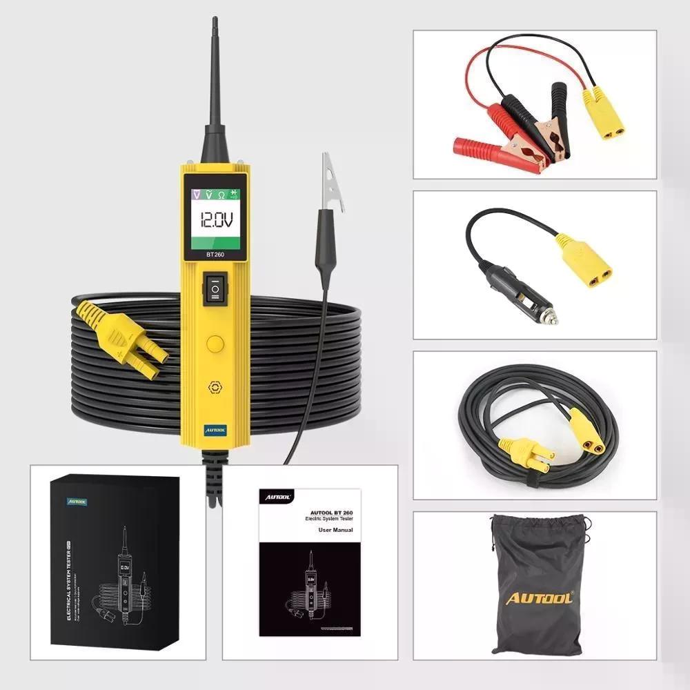 PROBADOR CIRCUITO ELÉCTRICO AUTOOL BT260 PUNTA LÓGICA 12-24V - 9