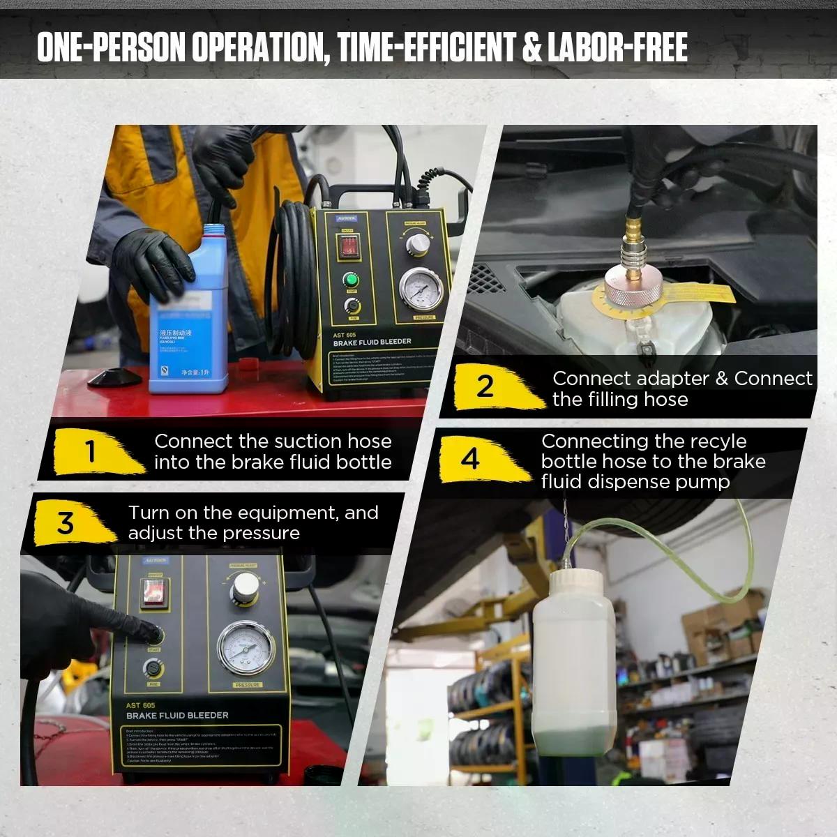 CAMBIADOR DE ACEITE DE FRENO AUTOMOTRIZ AUTOOL AST605 - 3