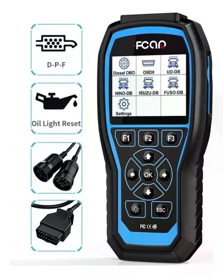 ESCÁNER CAMIÓN PESADO FCAR F506 PRO SCANNER 24V Y 12V DPF - 2