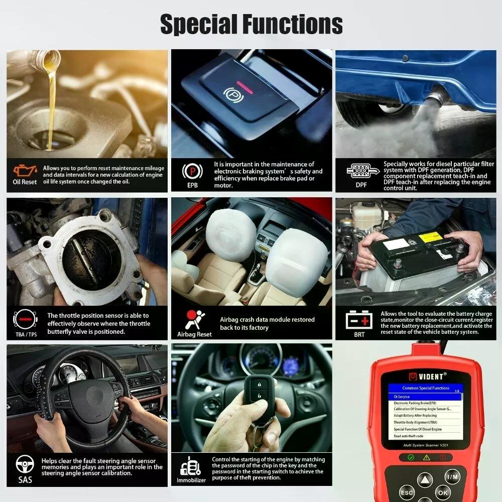 SCANNER VAG VIDENT V301 VW AUDI SKODA SEAT ABS SRS TBA EPB - 4