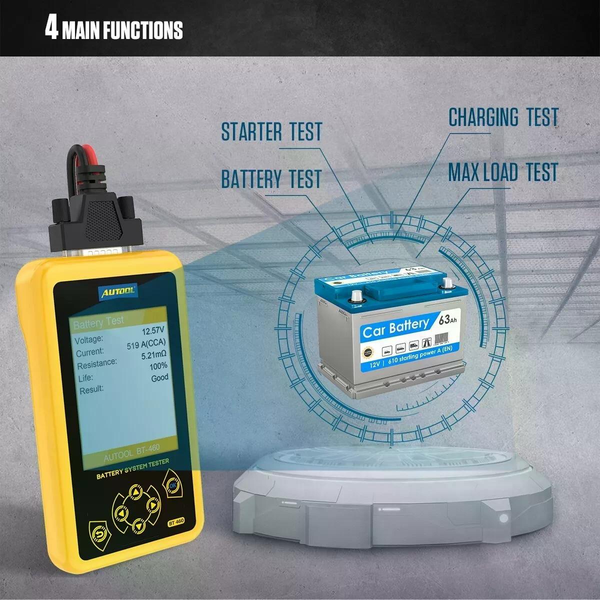 PROBADOR DE CARGA DE BATERÍA AUTOOL BT460 - 5