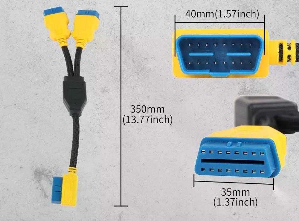 CABLE AUTOOL ADAPTADOR OBD2 1 A 2 35 CM - 5
