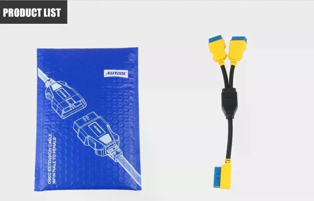 CABLE AUTOOL ADAPTADOR OBD2 1 A 2 35 CM - 8
