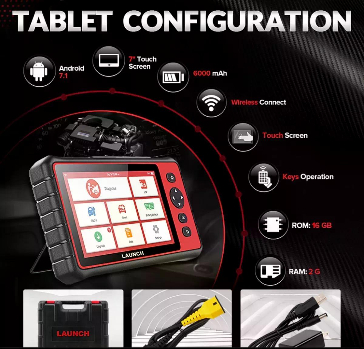 SCANNER AUTOMOTRIZ LAUNCH X431 CRP909E DPF ABS TMPS EPB SRS - 2