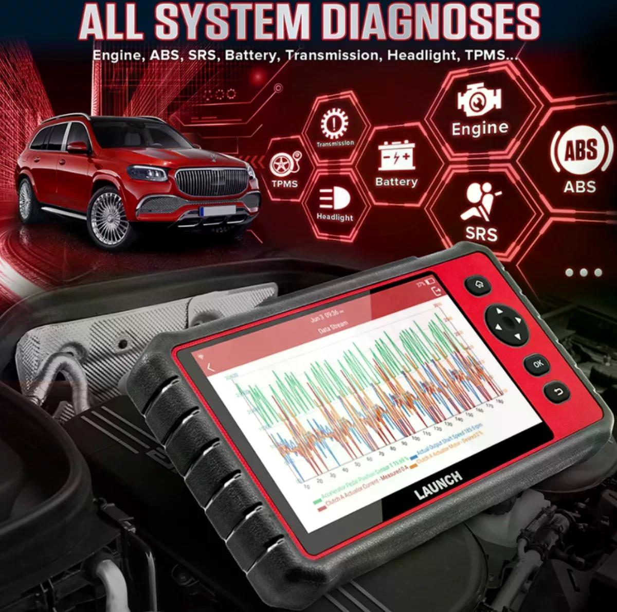 SCANNER AUTOMOTRIZ LAUNCH X431 CRP909E DPF ABS TMPS EPB SRS - 3