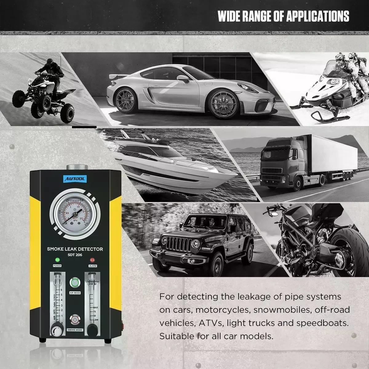 DETECTOR AUTOOL FUGAS DE HUMO SDT206 HERRAMIENTA AUTOMOTRIZ - 6