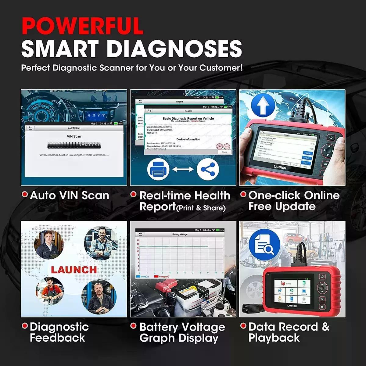 SCANNER LAUNCH CRP129X V2 AUTOMOTRIZ MULTIMARCAS PROFESIONAL - 6