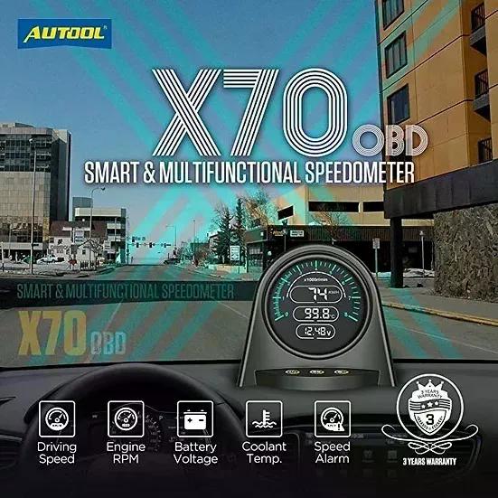 MEDIDOR AUTOOL X70 OBD2 GPS VELOCIDAD AUTOMOTRIZ - 3
