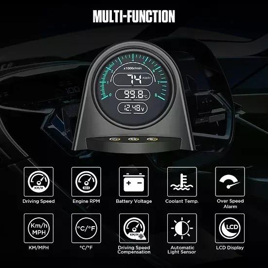 MEDIDOR AUTOOL X70 OBD2 GPS VELOCIDAD AUTOMOTRIZ - 4
