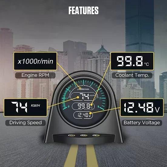 MEDIDOR AUTOOL X70 OBD2 GPS VELOCIDAD AUTOMOTRIZ - 5