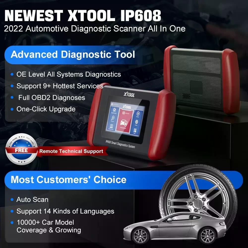 SCANNER AUTOMOTRIZ XTOOL SERVICIOS 9 RESETEOS INPLUS IP608 - 3