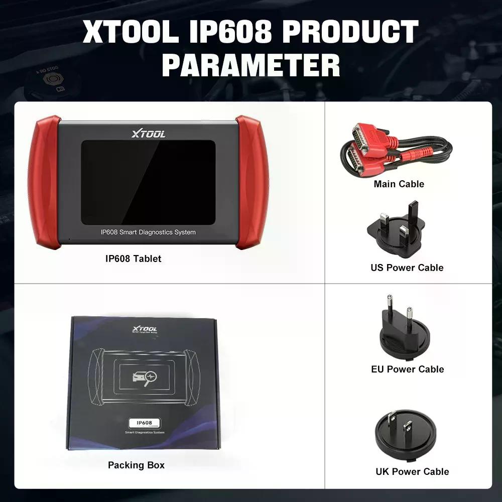 SCANNER AUTOMOTRIZ XTOOL SERVICIOS 9 RESETEOS INPLUS IP608 - 8