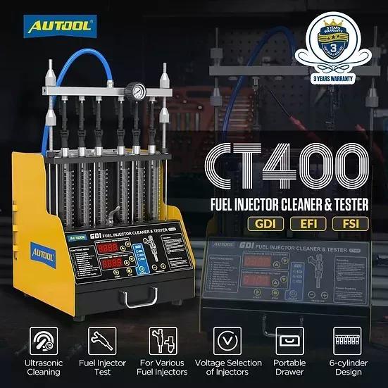 PROBADOR INYECTORES AUTOOL GDI LIMPIADOR Y CT400 AUTOMOTRIZ - 2