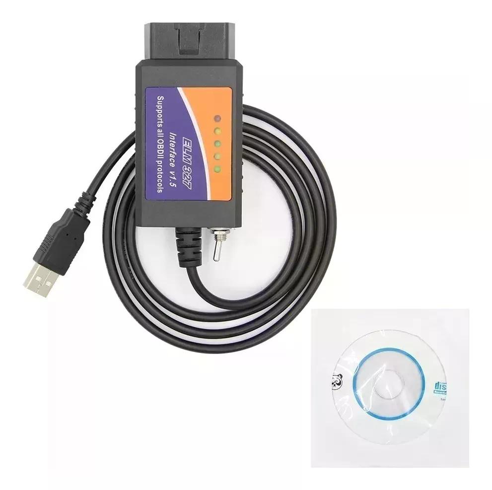 SCANNER AUTOMOTRIZ ELM 327 OBD2 CHIP FORD FORSCAN USB - 5