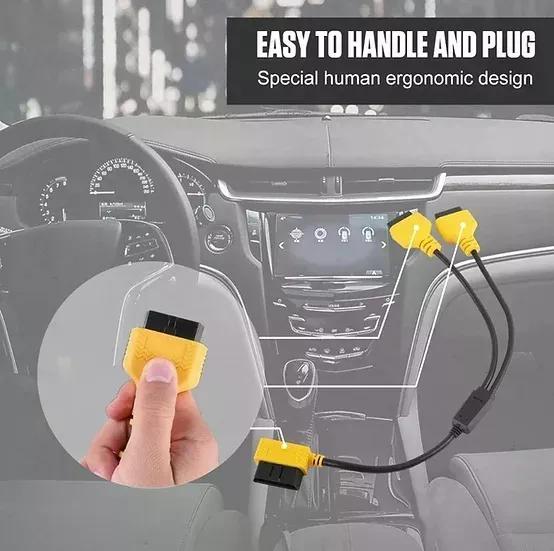 CABLE AUTOOL OBD2 1 A 2 SPLITTER 50 CM AUTOMOTRIZ - 4