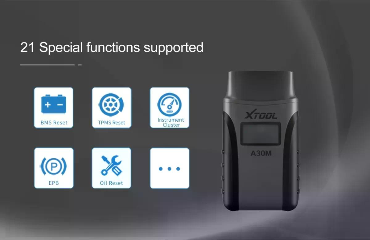 SCANNER AUTOMOTRIZ XTOOL ANYSCAN A30M 21 FUNCIÓN ESPECIALES - 4