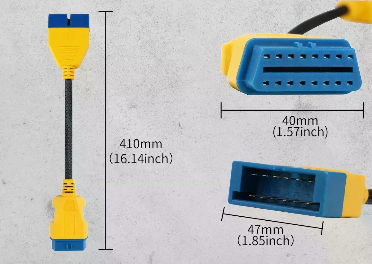 CABLE AUTOOL GM SCANNER AUTOMOTRIZ CONECTOR GM 16 A 12 PINES - 4