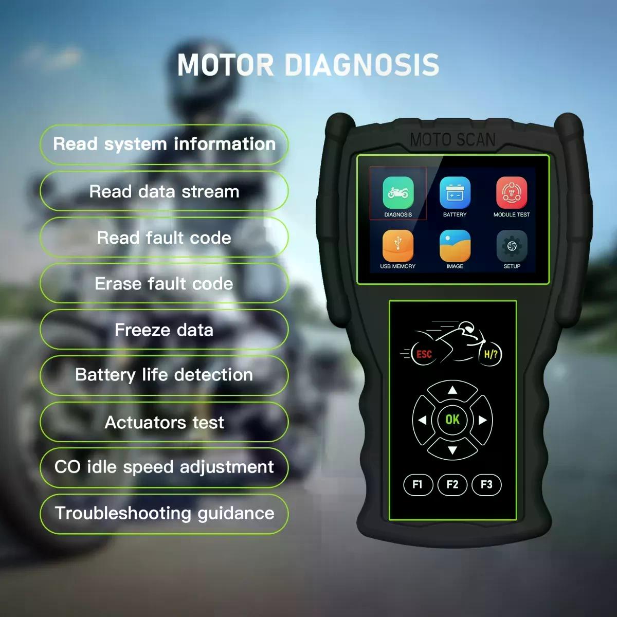 SCANNER MOTOCICLETAS MOTOS JDIAG M100 MULTIMARCA - 5