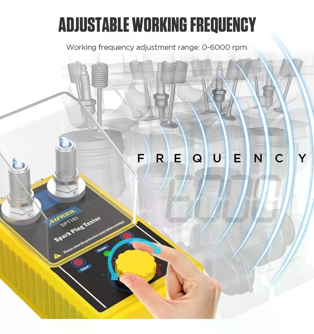 PROBADOR DE BUJÍA AUTOOL SPT101 S DE ENCENDIDO 12V - 9