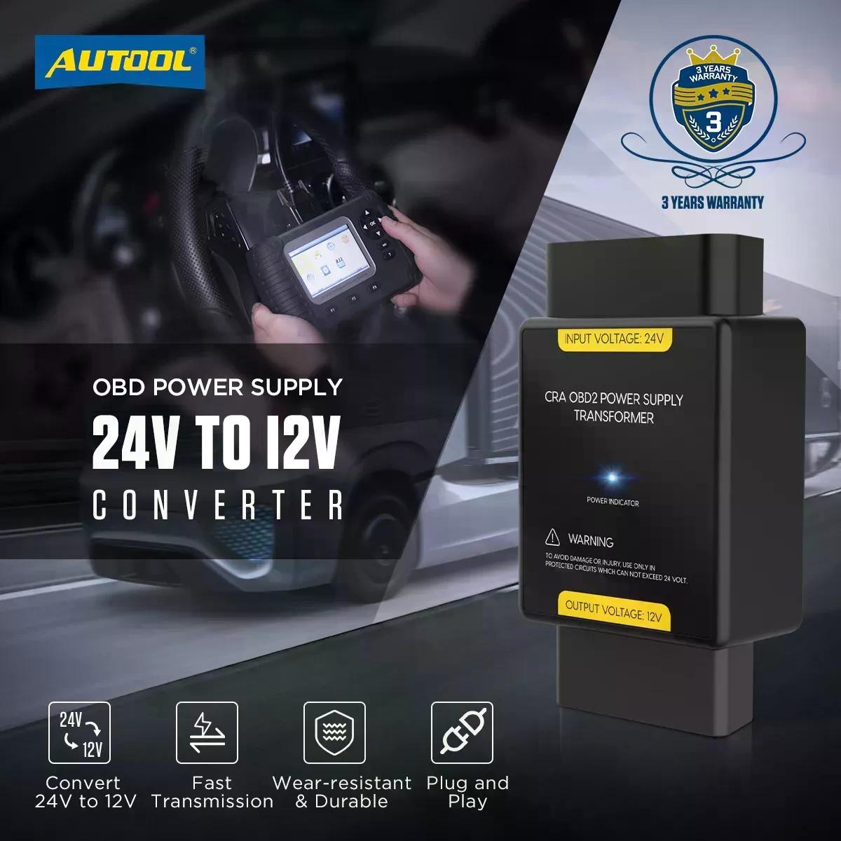ADAPTADOR FUENTE DE ALIMENTACIÓN AUTOOL 24V A 12V OBD2 - 2