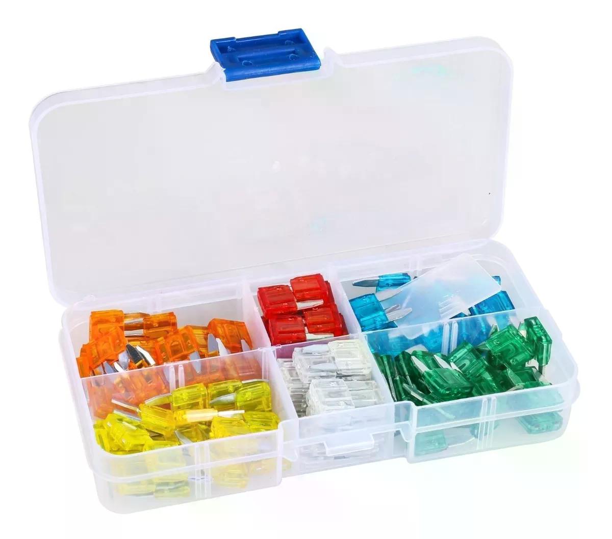 CAJA CON 120 FUSIBLES 5 A 30 AMPERES USO AUTOMOTRIZ AUTOS - 1